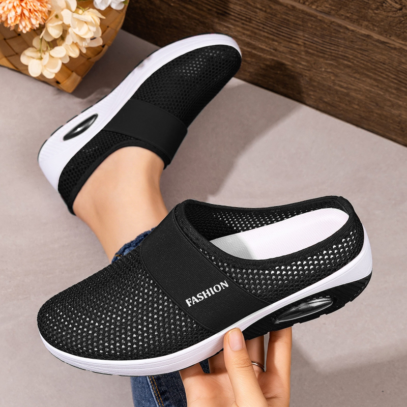 Women Hollow Mesh Mules Slip O - Wedge Espadrille Women 评论和价格