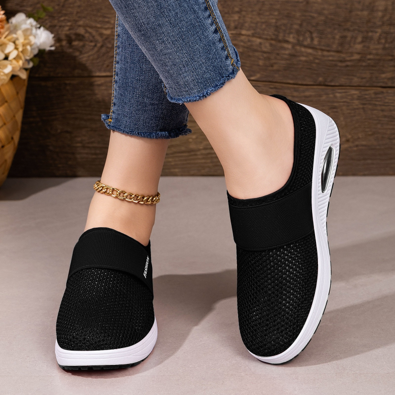 Women Hollow Mesh Mules Slip O - Wedge Espadrille Women 评论和价格