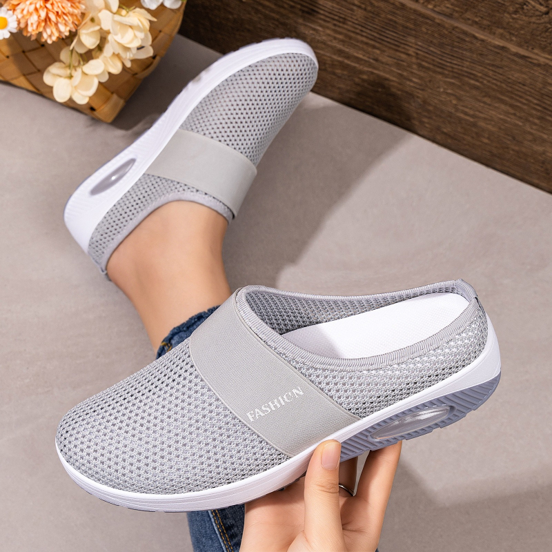 Women Hollow Mesh Mules Slip O - Wedge Espadrille Women 评论和价格