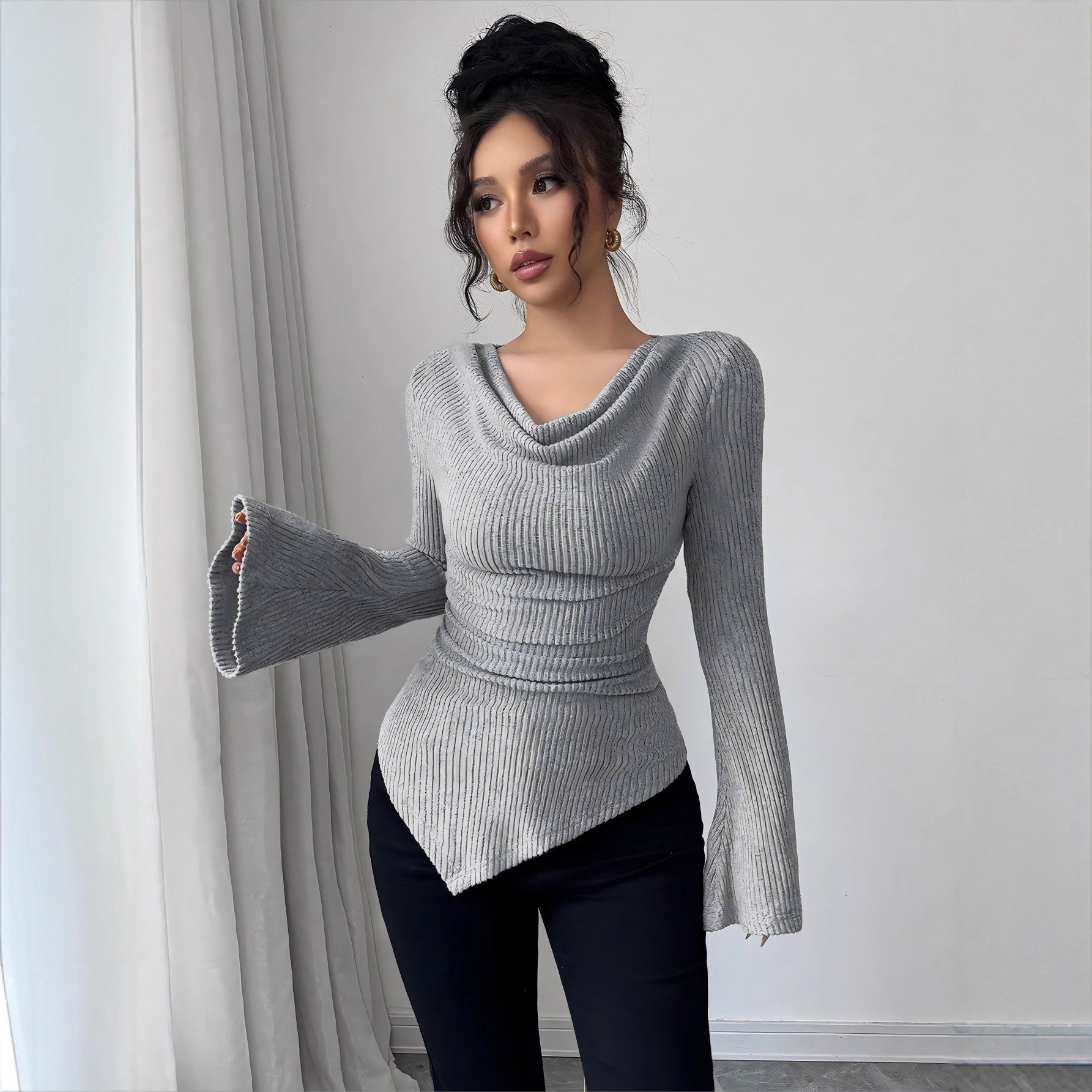 Women's Blouse Longsleeve Soli - Blouse Off Shoulder 评论和价格