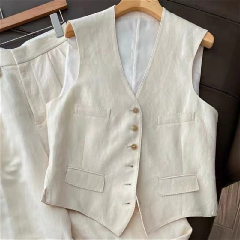 Summer Cotton Linen Women's Se - Linen Pant Wide 评论和价格