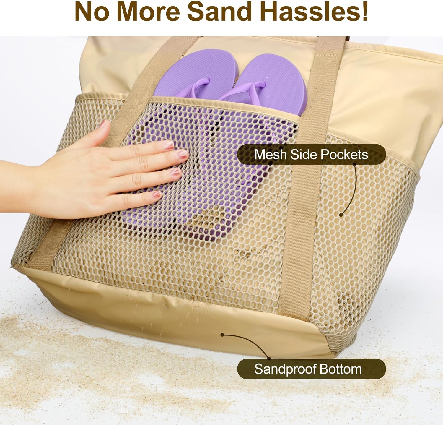 Waterproof Beach Bags for Wome - Tote Bag Beach 评论和价格