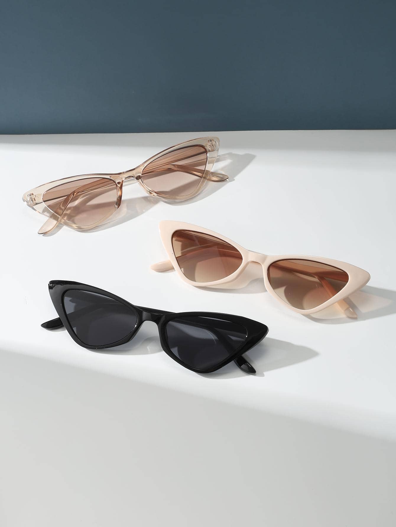 3 Pcs Retro Cat Eye Small Fram - Sunglasses Cat Eye 评论和价格