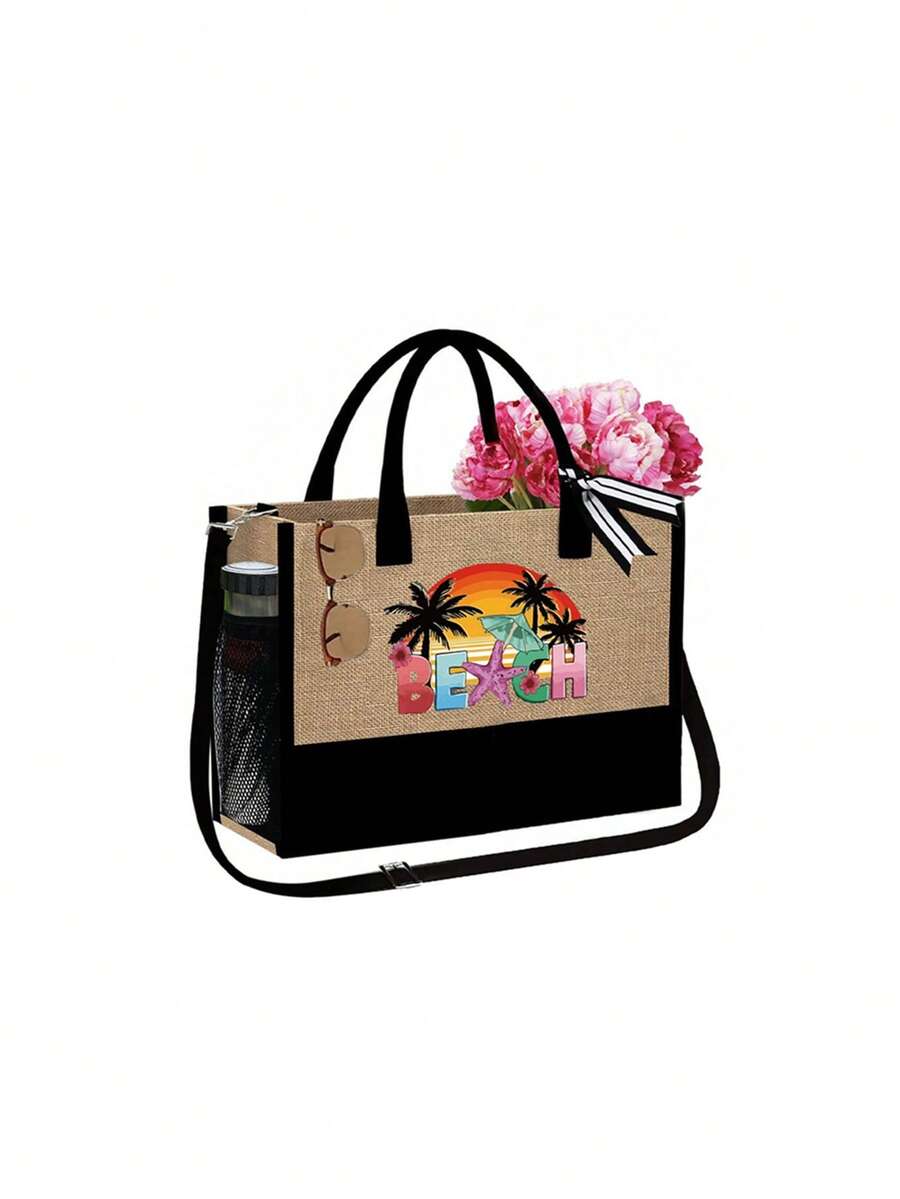 Beach Tote Bag Set With Sun Vi - Tote Bag Beach 评论和价格
