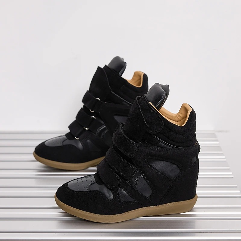 Women Ankle Boots Genuine Leat - Wedge Espadrille Women 评论和价格