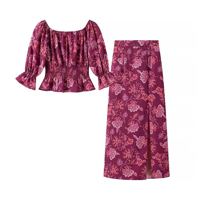 Women's Fashion Printed Off-Sh - Blouse Off Shoulder 评论和价格