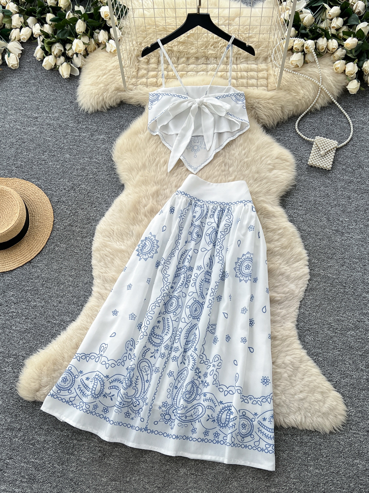 Summer Floral Embroidery Two-P - Romper Floral Print 评论和价格
