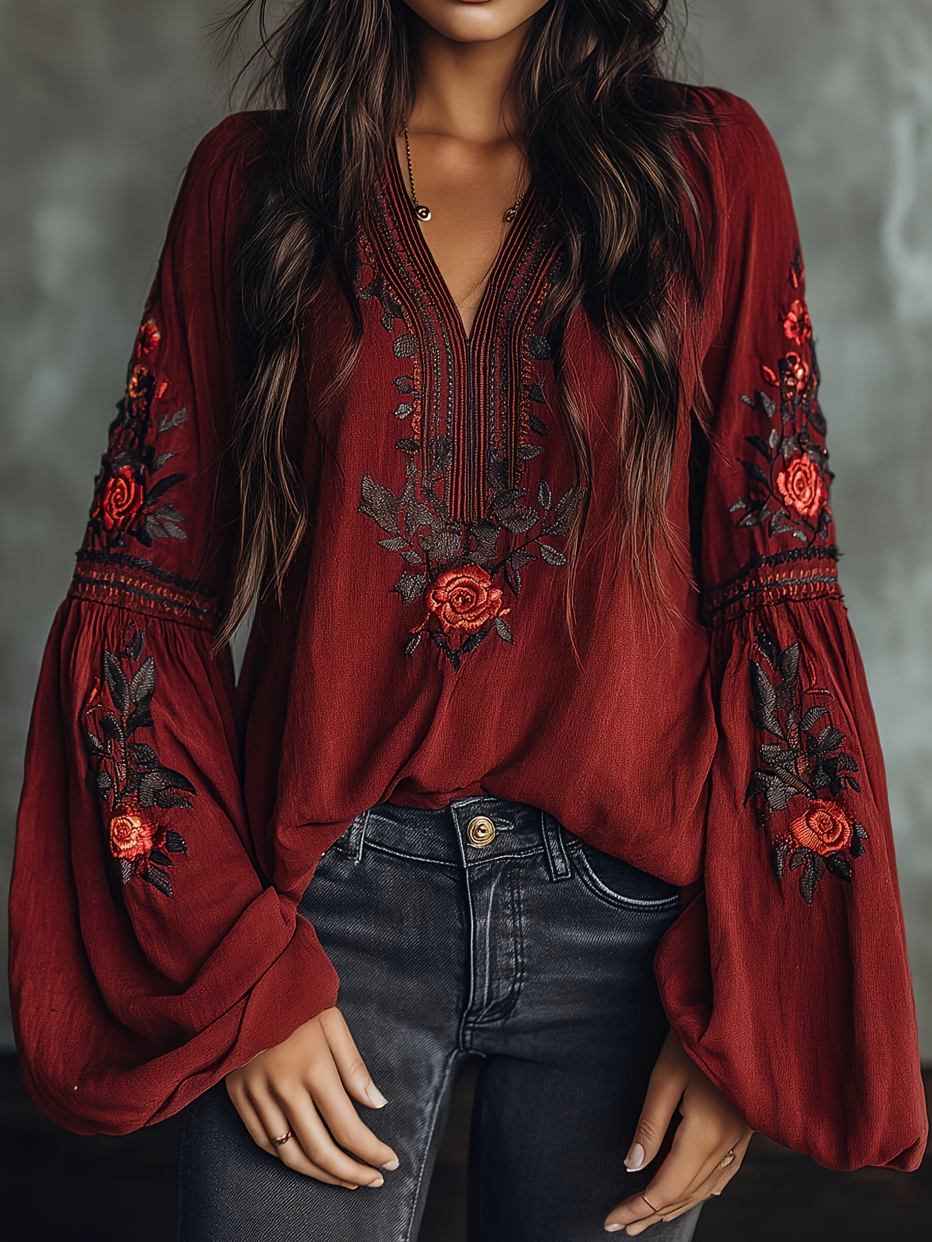 Women‘s Spring Blouse Retro Em - Blouse Off Shoulder 评论和价格