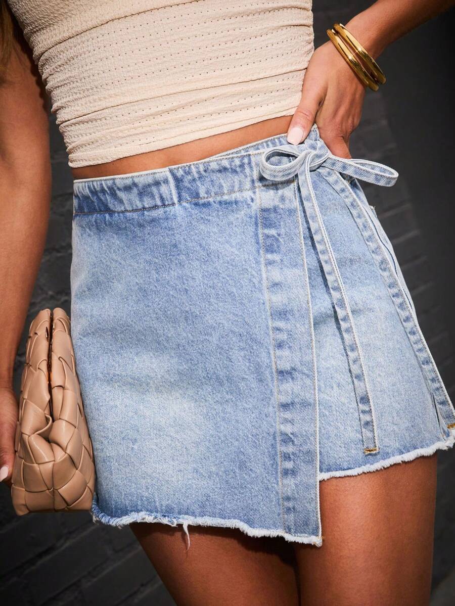 Womens Summer Retro Casual Dis - Shorts Denim Frayed 评论和价格
