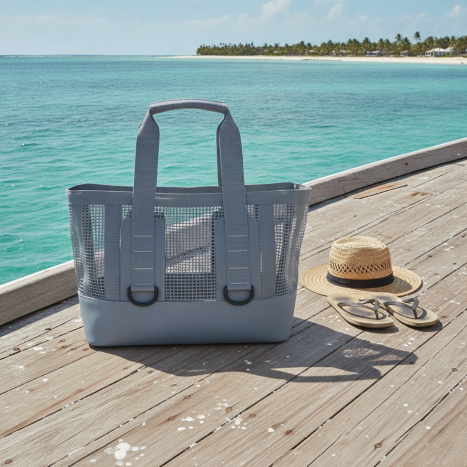 Mesh Tote Bag Quick Drying Gea - Tote Bag Beach 评论和价格
