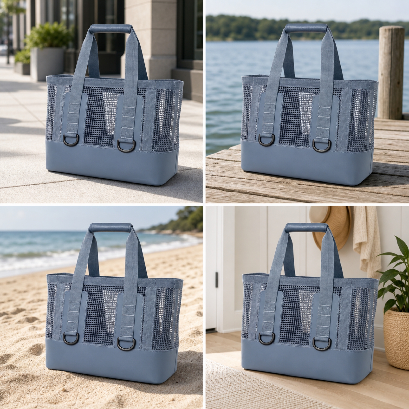 Mesh Tote Bag Quick Drying Gea - Tote Bag Beach 评论和价格
