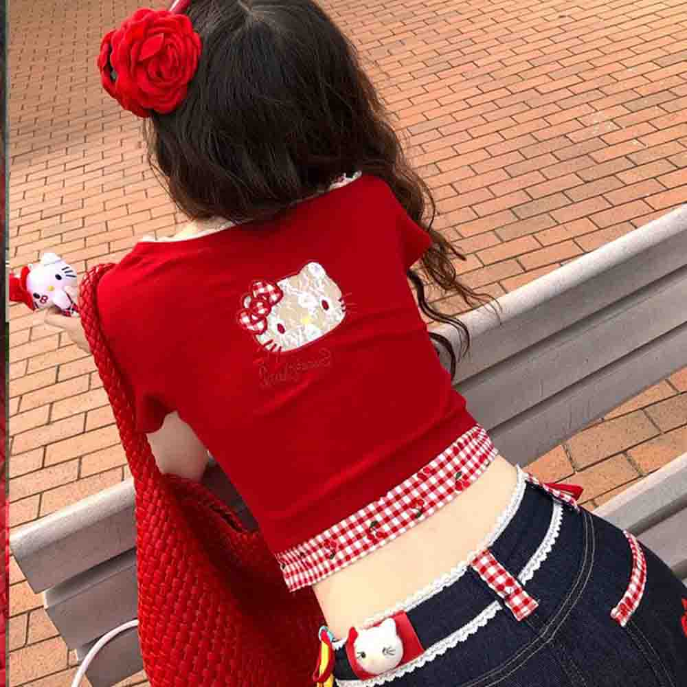 Hello Kitties Summer Women's S - Blouse Off Shoulder 评论和价格