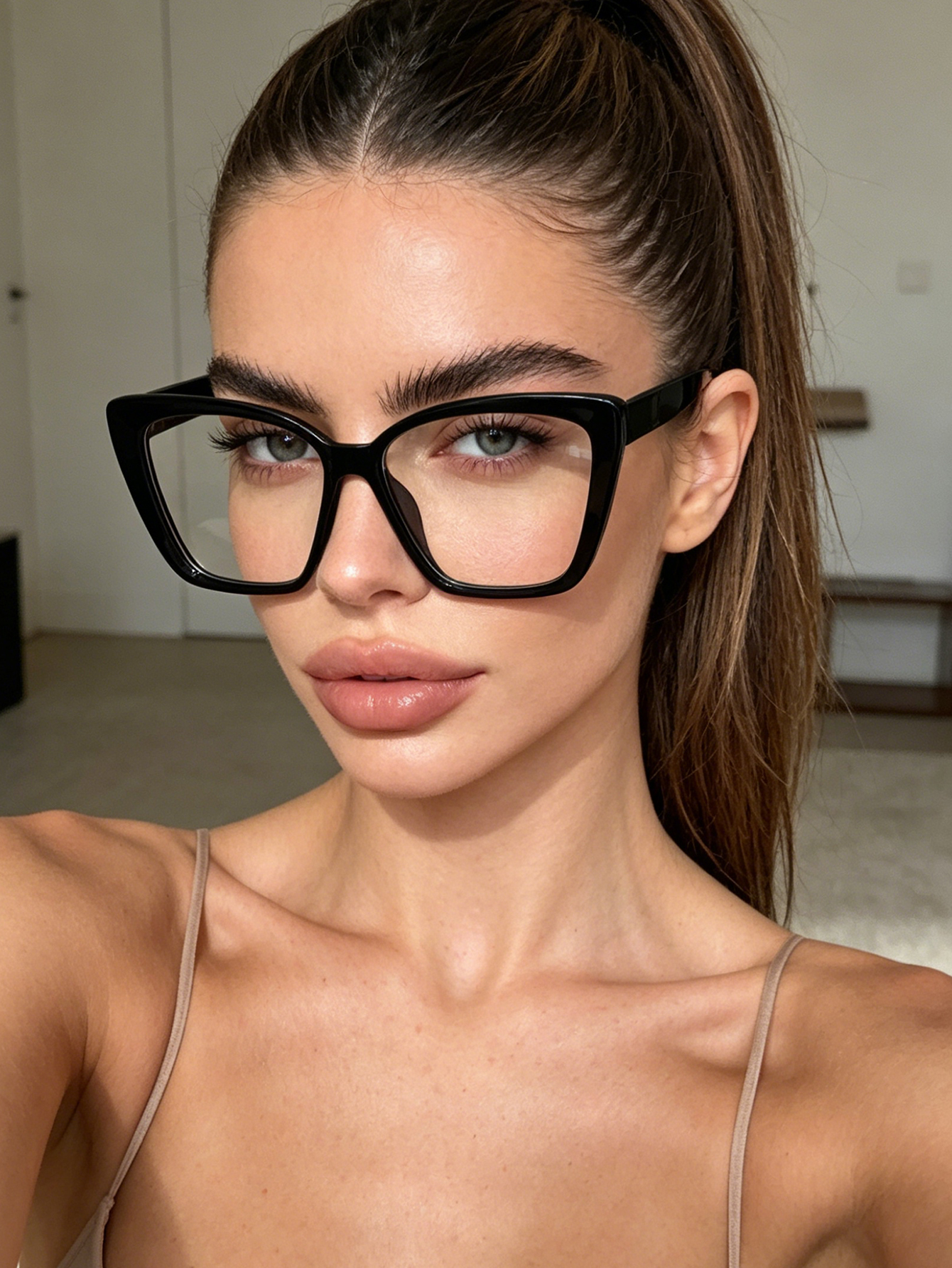 1pc daily fashionable black ca - Sunglasses Cat Eye 评论和价格