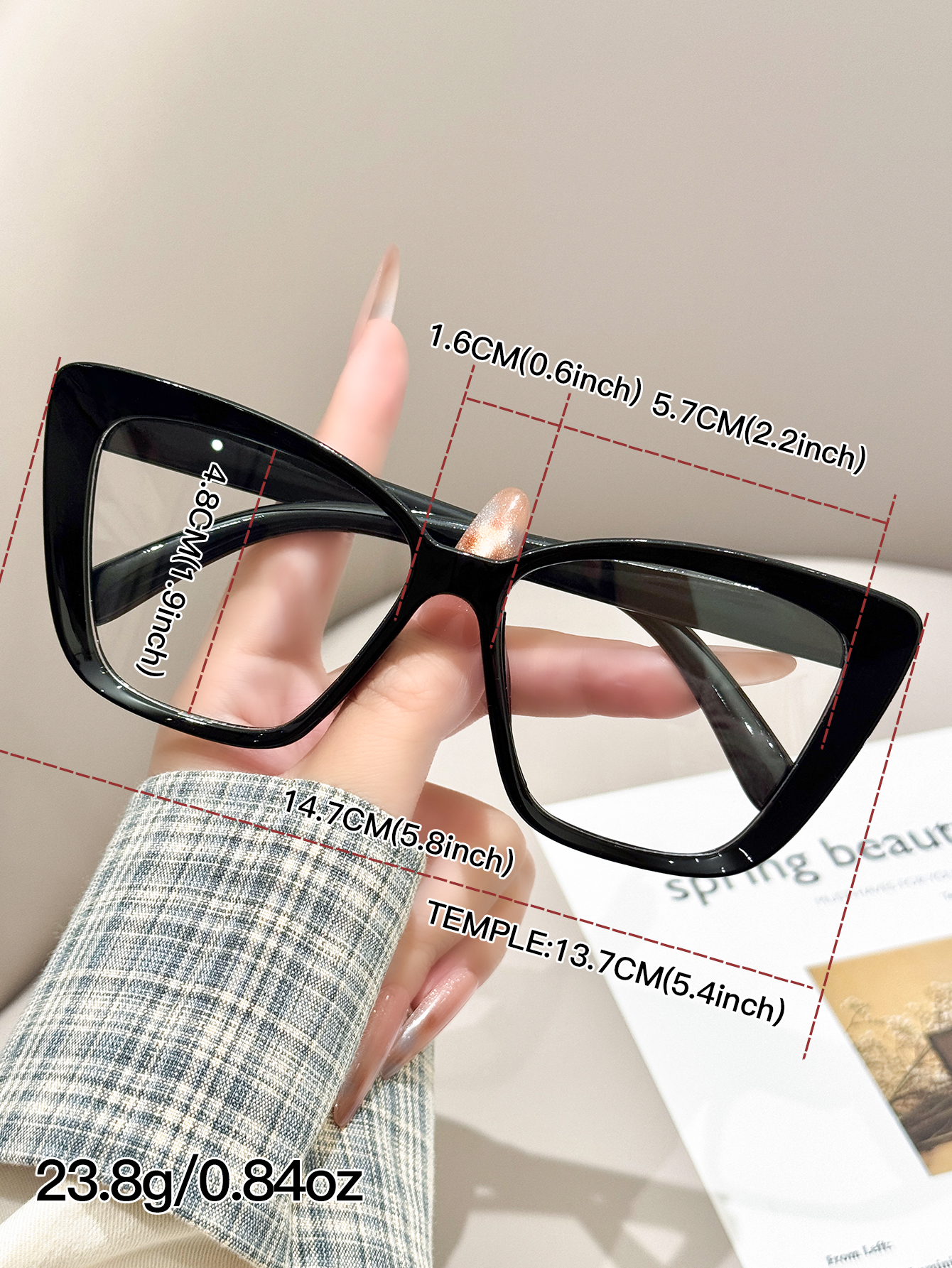 1pc daily fashionable black ca - Sunglasses Cat Eye 评论和价格