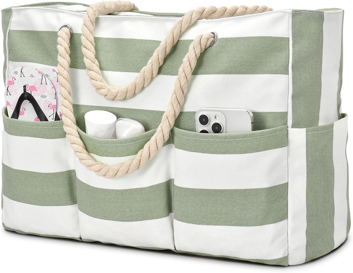 Canvas Large Beach Tote Bag fo - Tote Bag Beach 评论和价格