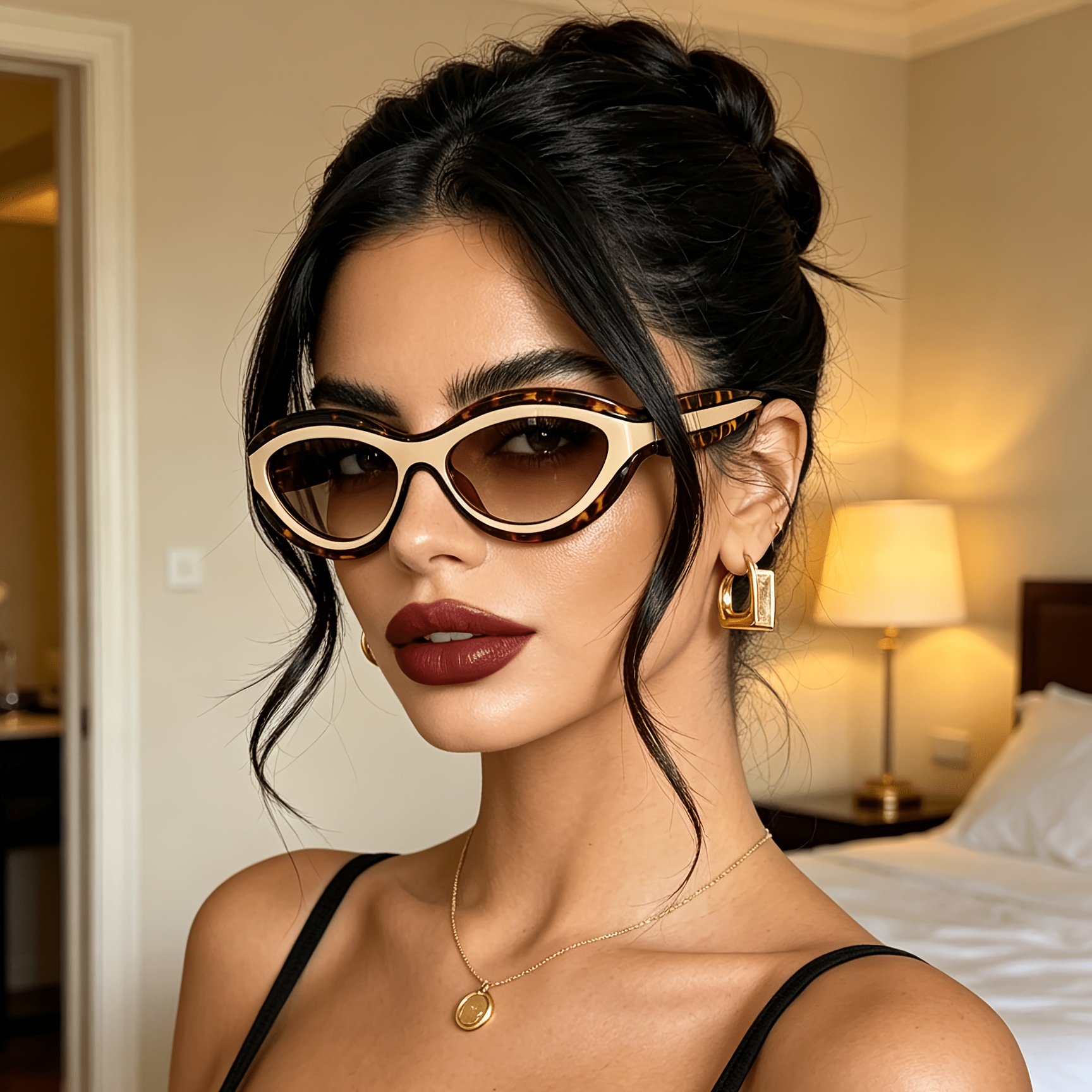 European and American ins new  - Sunglasses Cat Eye 评论和价格