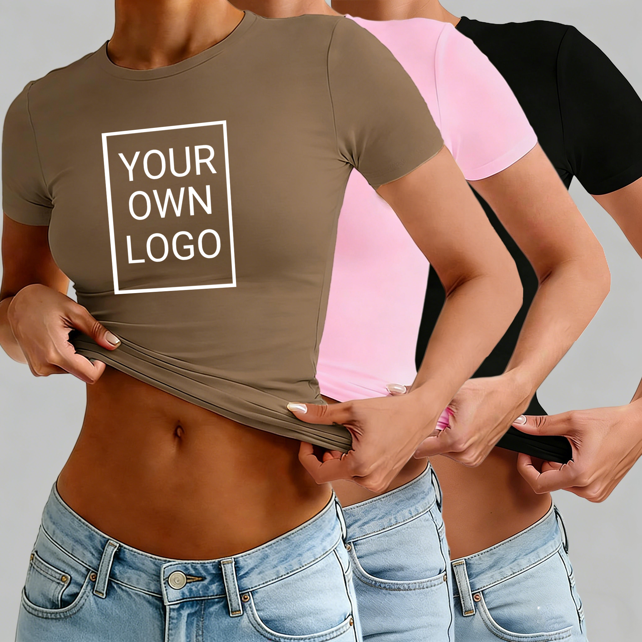 Customized Logo Pattern Womens - Crop Top Crochet 评论和价格