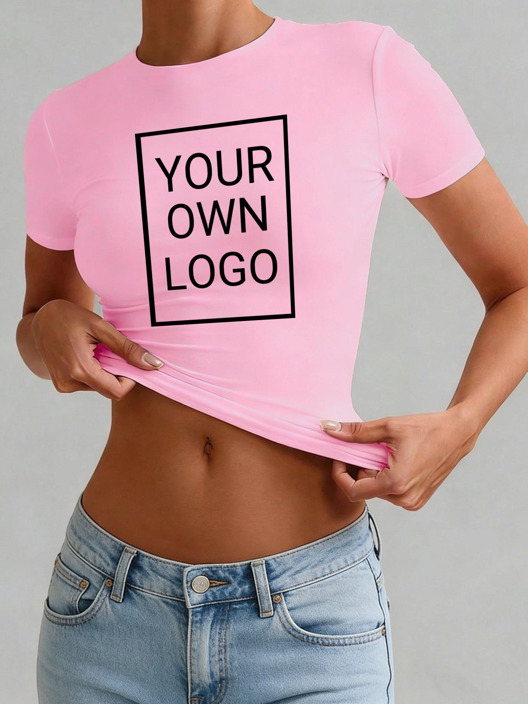 Customized Logo Pattern Womens - Crop Top Crochet 评论和价格