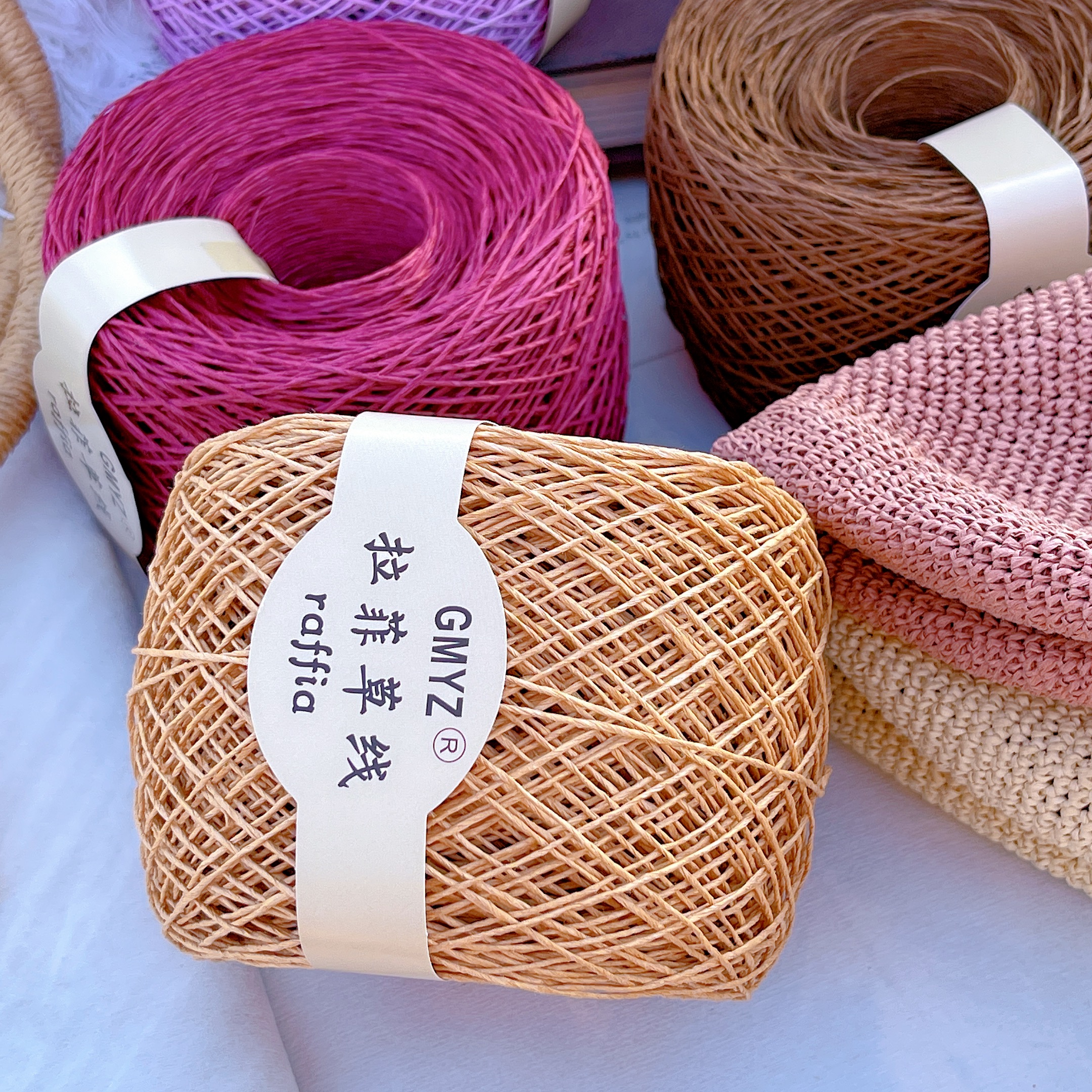220M/Roll Washable Japanese Pl - Crochet Bag Raffia 评论和价格